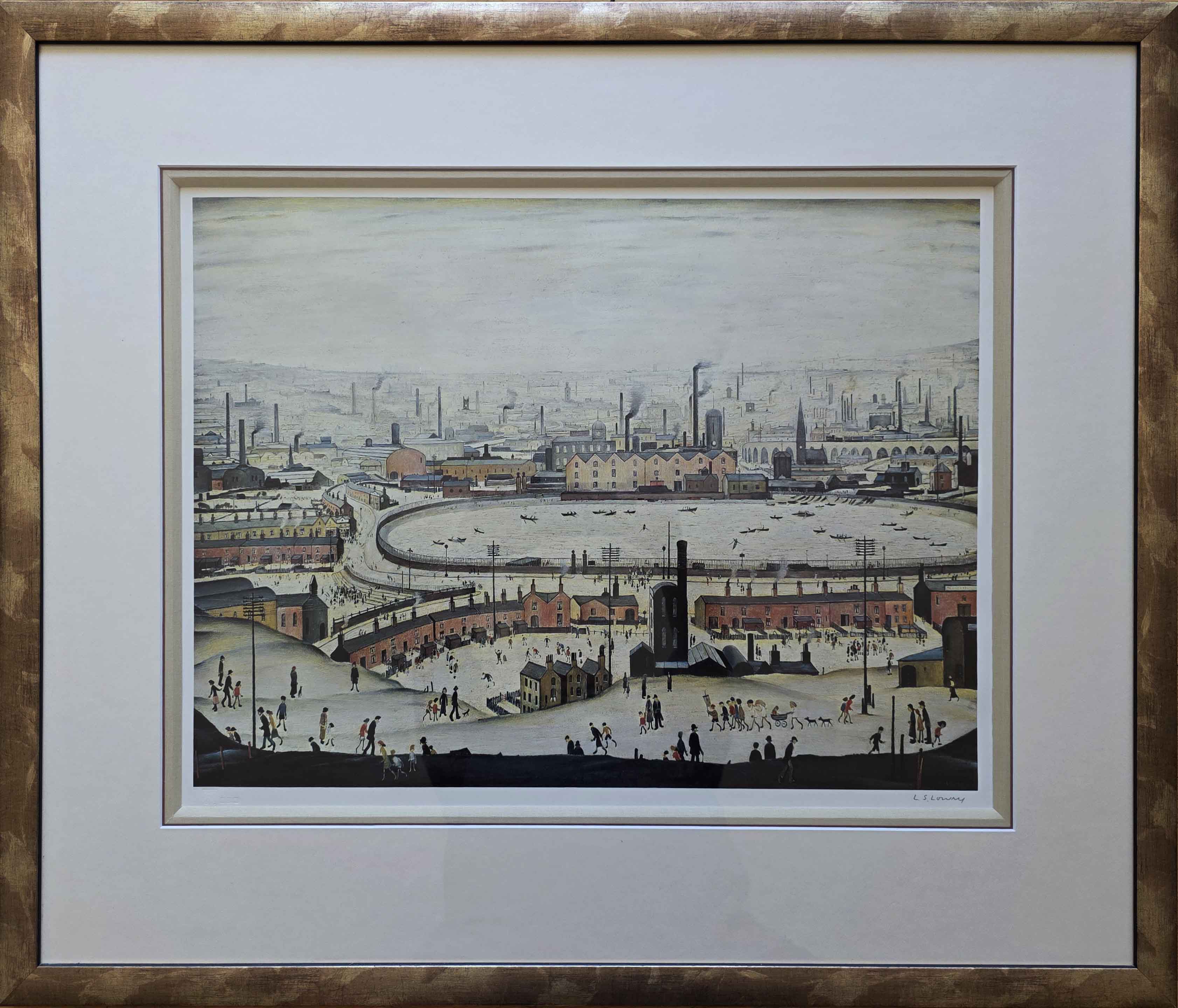 lowry, The Pond, signed print lslowry