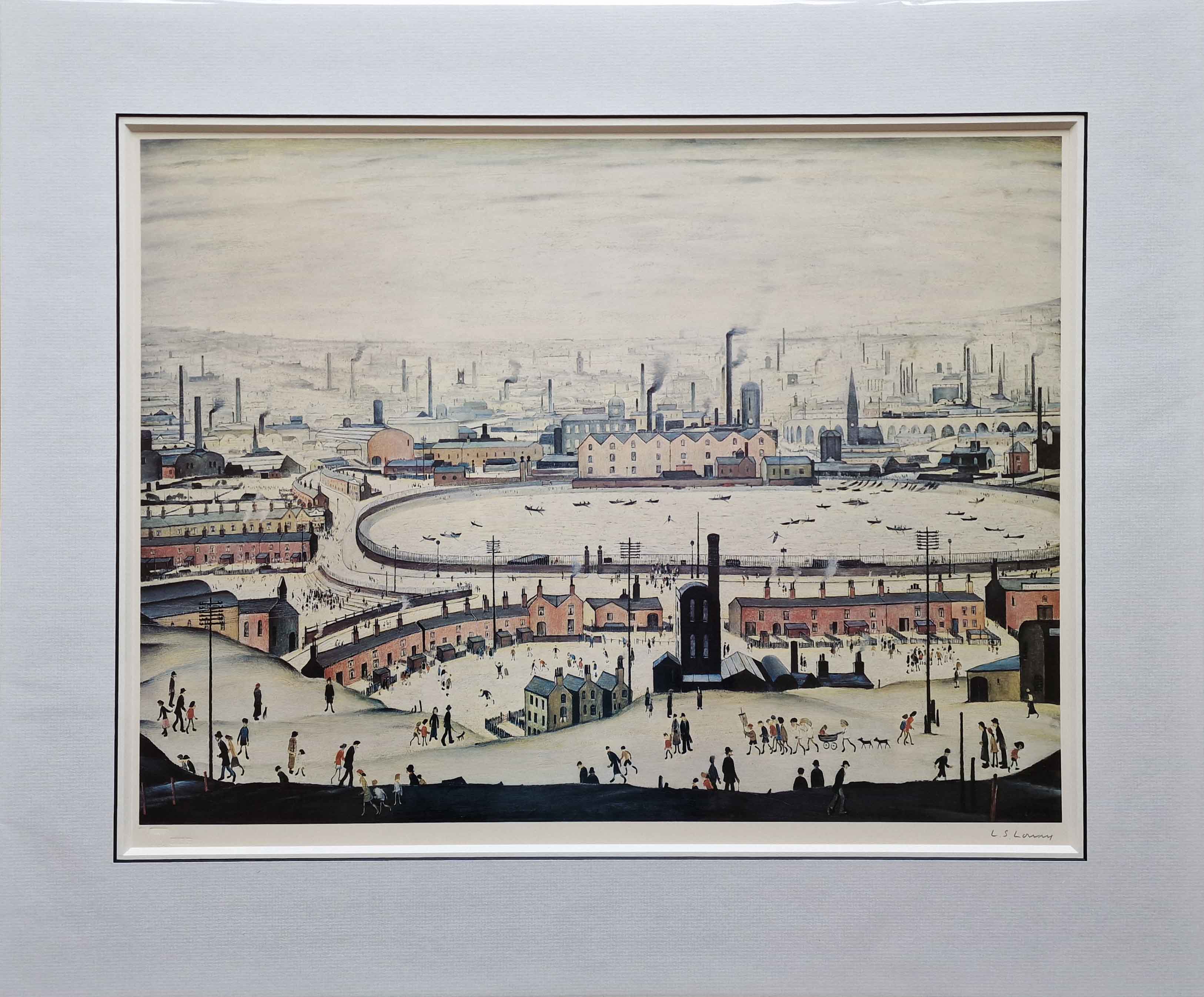 lowry, The Pond, signed print lslowry