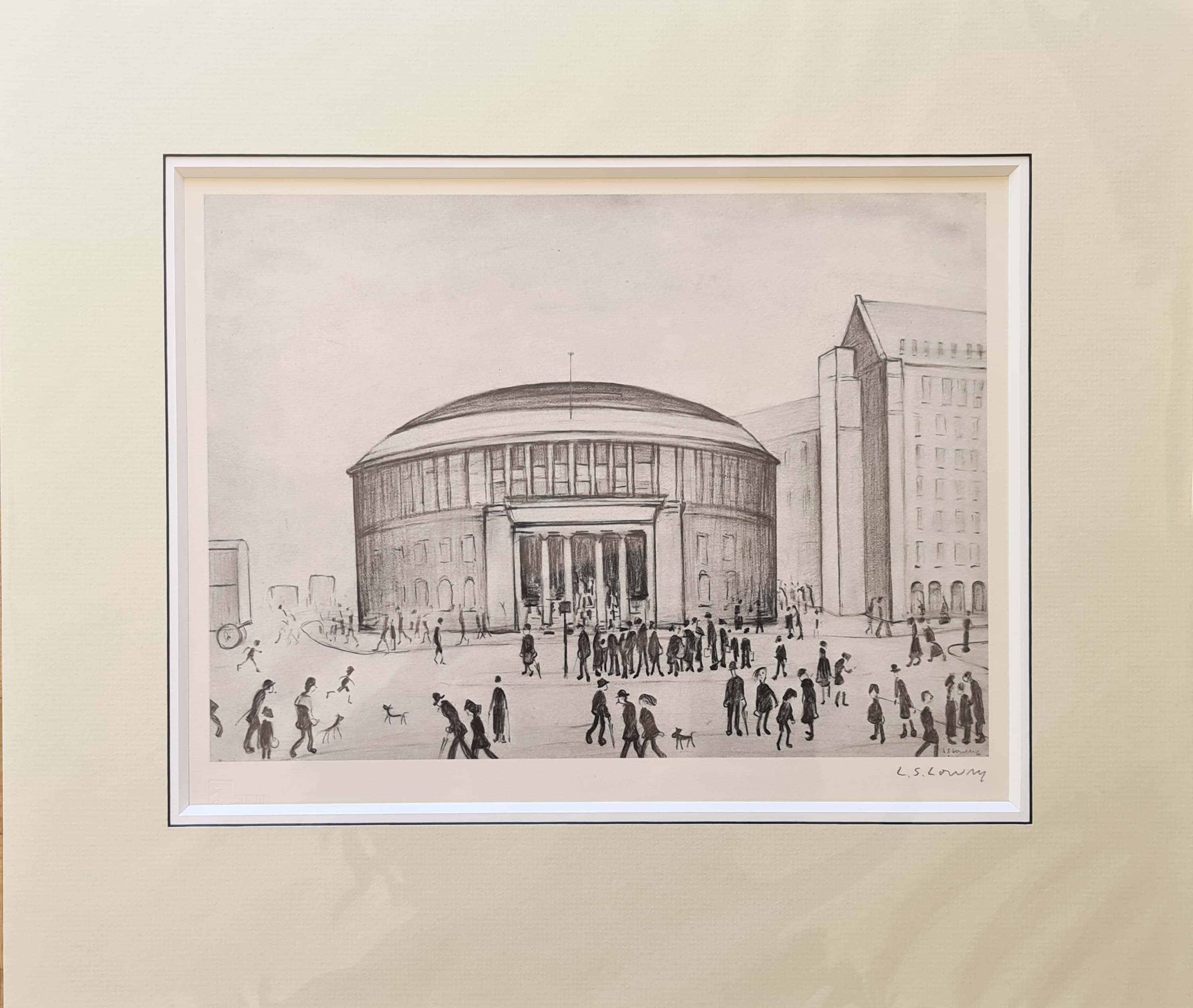 lowry, Reference library, signed print lslowry