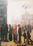 lowry limited edition print, salford street scene ls lowry, limited edition print, salford street scene print
