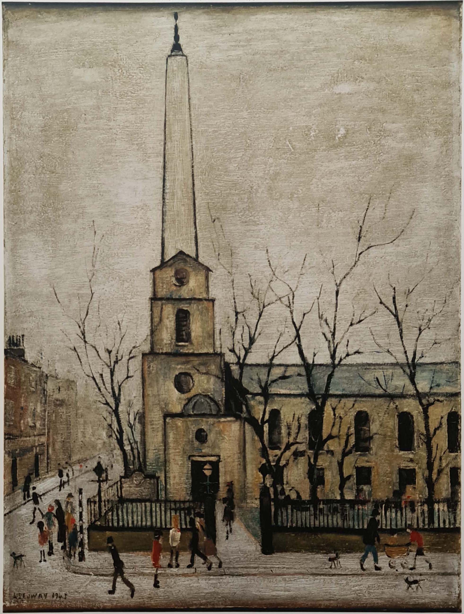 lowry stlukes church london print