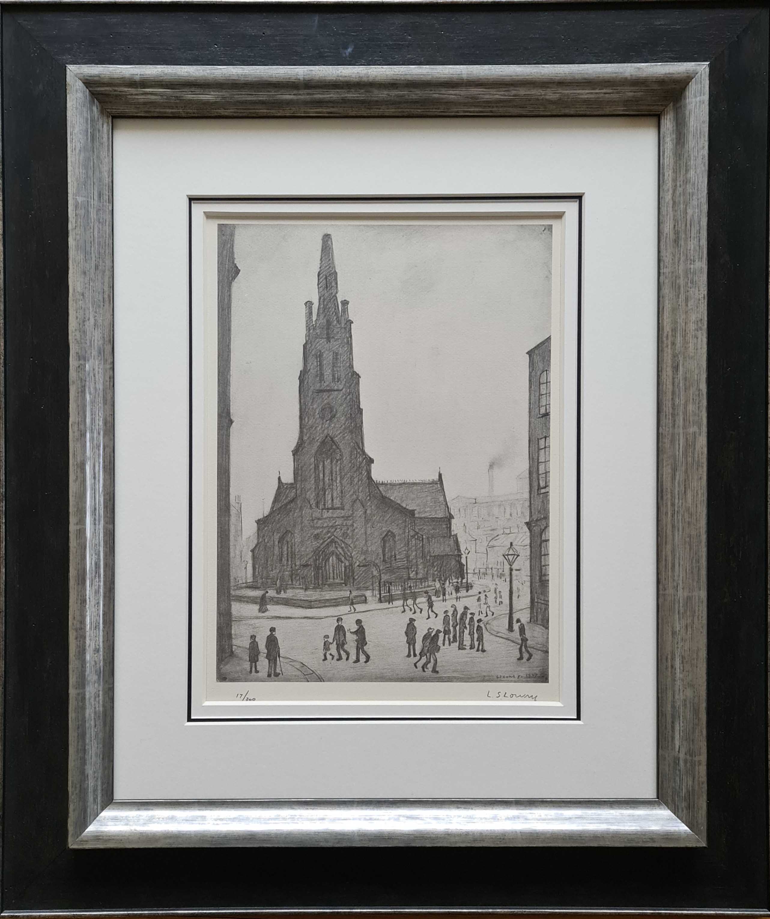 lowry st. simon's church framed