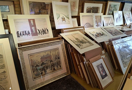 lowry signed limited edition print paintings studio 6