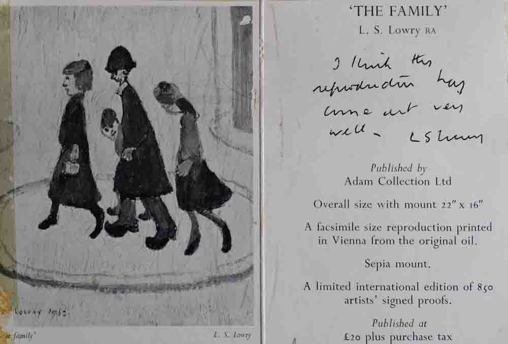 lowry the family leaflet