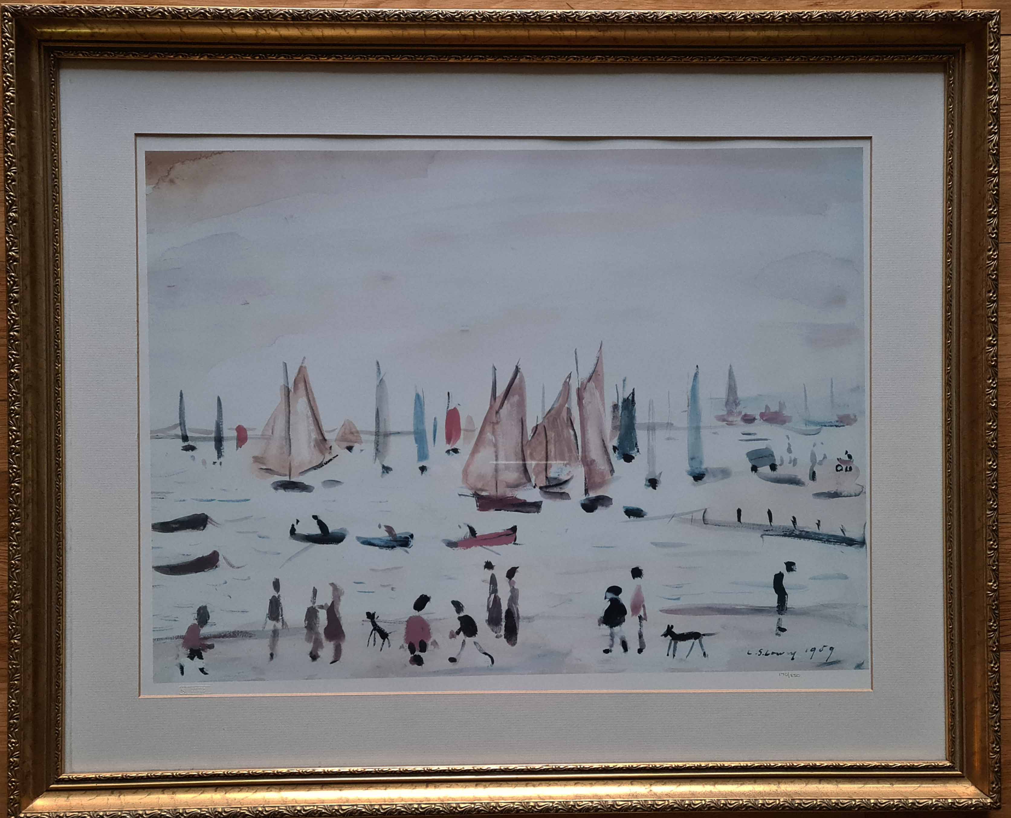 lowry, Yachts, limited edition print