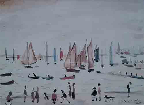 lowry limited edition prints, yachts lowry, limited edition print, yachts